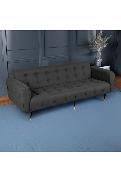 BACK COMFORT SleepEase Linen Sofabed – Convertible 2in1 Couch & Bed