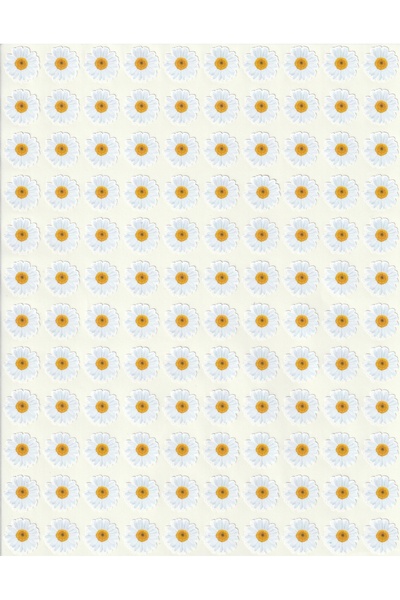 NUNUKİ مجموعة ملصقات الأقحوان الأبيض مقاس 1.5 سم ملصقات الأقحوان الربيعية ملص...