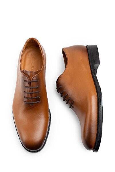 Deery Hakiki Deri Taba Rengi Klasik Erkek Ayakkabı