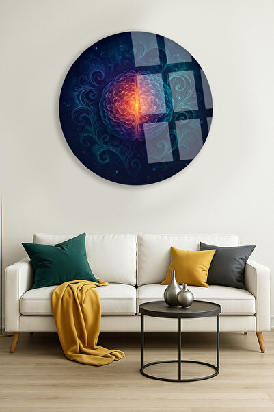 TAULART ROĐENJE MISLI DIZAJN OKRUGLI NELOMIJIV MODERAN STAKLENI STOL POKLON Z...