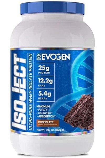 EVOGEN Isoject Ultra-Pure whey Isolate Protein 26 servings Chocolate 896g