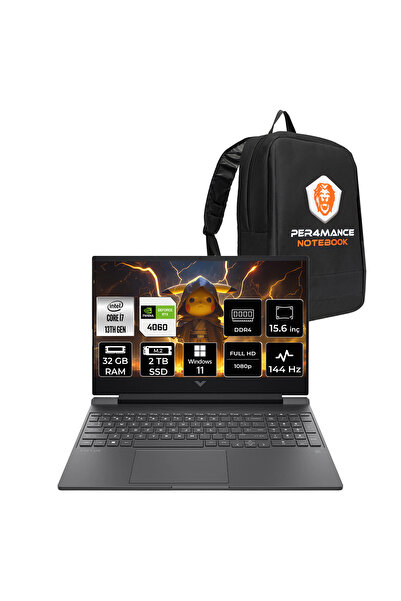 HP Victus 15 i7-13620H 32GB 2TB SSD RTX4060/8GB 144Hz 15.6'' FHD W11P Gaming ...