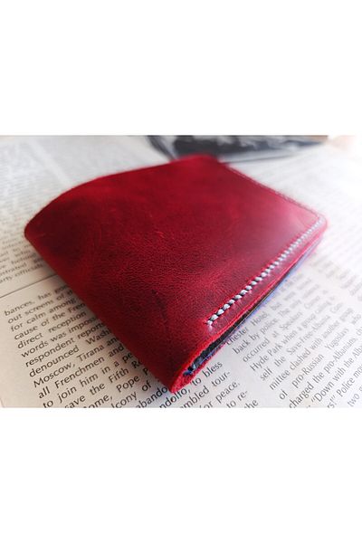 Mahfuz Real Leather Purely Handmade Wallet 22Cm*8Cm * 1 Bill Area 4 Card Compartments Zmr10