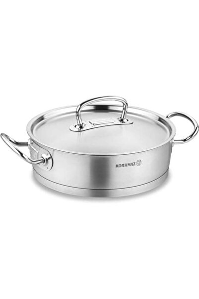 KORKMAZ قدر كوركماز استيل منخفض برولاين 28سم تركي A1173