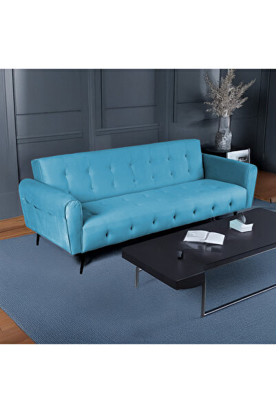 BACK COMFORT SleepEase Velvet Sofabed – Luxury 2in1 Foldable Sofa & Guest Bed, SpaceSaving Comfort