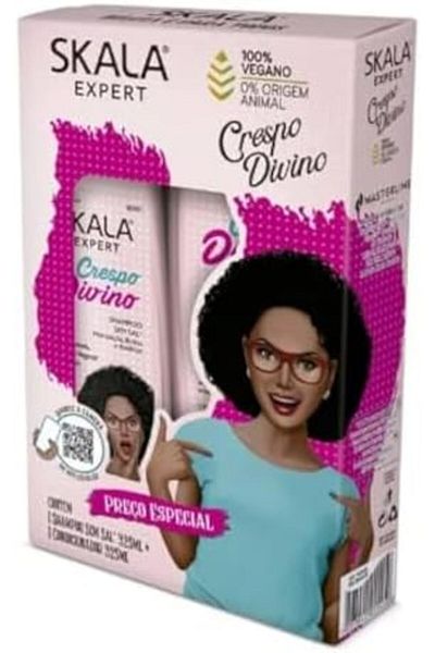 Scala - Divine Curls Shampoo and Conditioner Set by Linha Expert (2 x 325 ml) - for Normal Hair