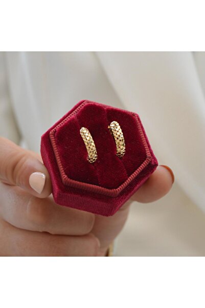 Karadeniz Kuyumculuk Pul Tasarım Altın Küpe