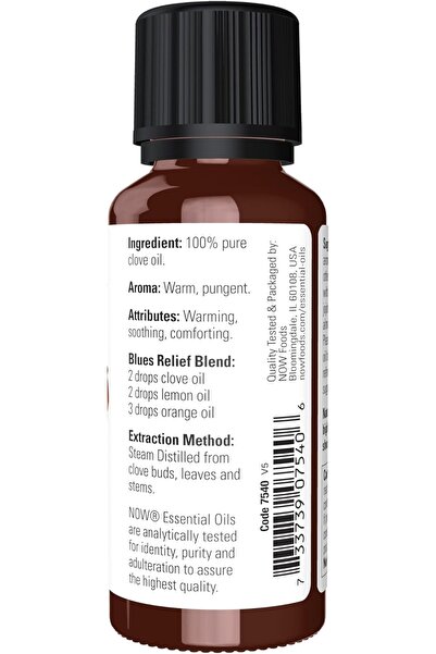 Now Solutions Clove Oil 1 oz 100% Pure