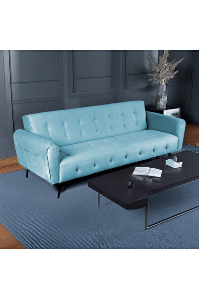 BACK COMFORT SleepEase Velvet Sofabed – Luxury 2in1 Foldable Sofa & Guest Bed, SpaceSaving Comfort