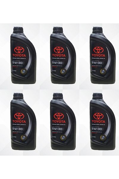 Toyota Genuine Toyota 5w-30 Diesel Engine Oil (6 x 1L) Fully Synthetic for Superior Performance and Long-Lasting Protection
