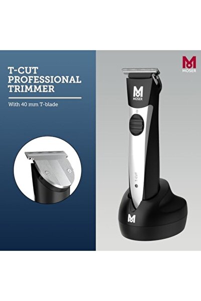 Moser T-cut Professional Cordless Trimmer For Men With 40mm T-blade (MADE IN GERMANY)