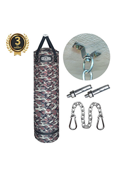 Excalibur Polystar Boks Kum Torbası 135 x 35 cm Kamuflaj