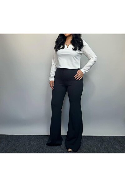 MODA Plus Size Spanish Flare Pants