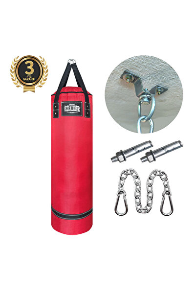 Excalibur Polystar Boks Kum Torbası 100 x 30 cm Kırmızı
