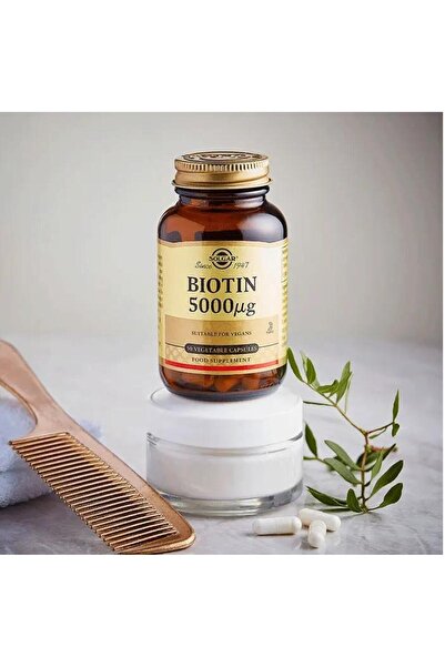 Solgar Biotin 5000 Mcg 50 Capsules 2 Pieces