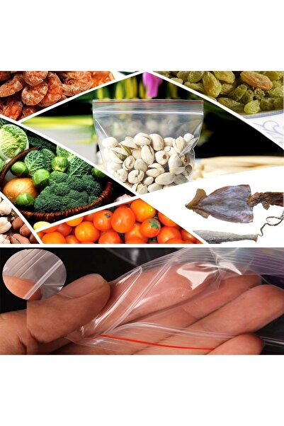 YOK YOK AMBALAJ Kilitli Torba Kına Çerez Poşeti 11x14cm 100 Adet 1 Paket