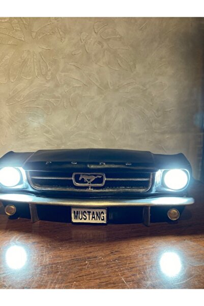 wowocraft Işıklı Mustang Duvar Obje Araba Siyah