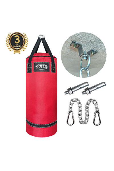 Excalibur Polystar Boks Kum Torbası 90 x 35 cm Kırmızı