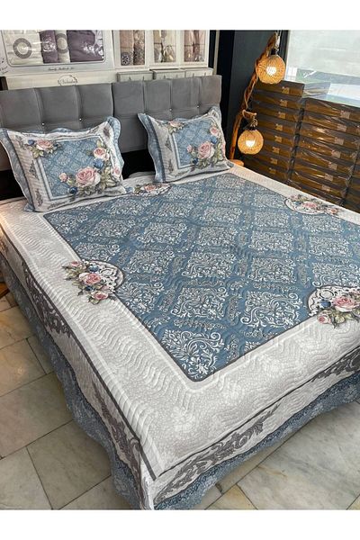 Sudemhome King Size Double Dowry Bedspread and Pillowcase Set Maria 250*260 cm