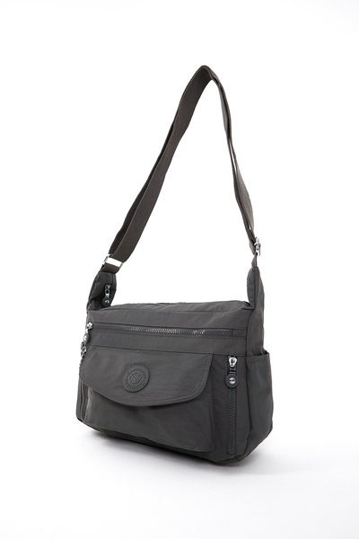 Sanmorris Kadın Suya Dayanıklı Krinkıl Kumaş Çok Gözlü Ayarlanabilir Çapraz A...