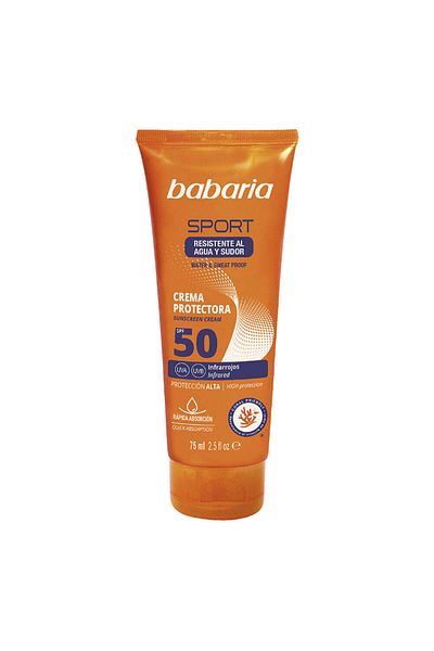 Babaria Crema Cu Protectie Solara Pentru Corp Si Ten Solar Sport Spf50 75 ml