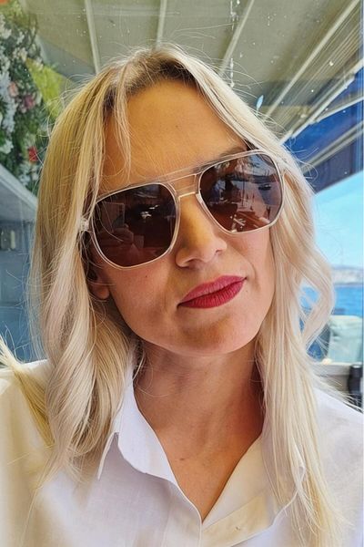 Mood Agenda Unisex Fancy Vintage Square Model Sunglasses
