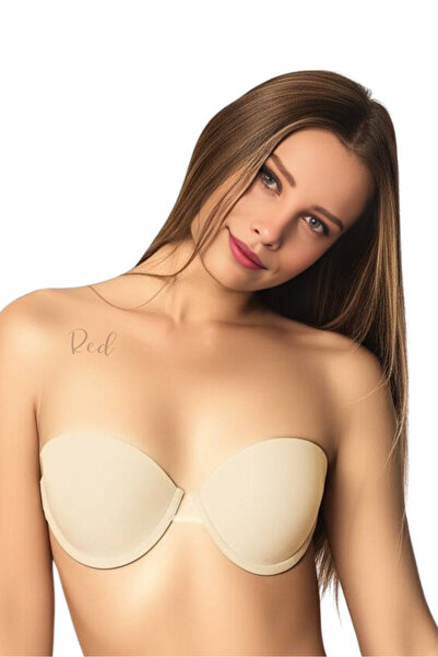 red iç giyim Culoarea poliamidă Transparent Abistan Necăptușit Soft Cup Culoarea pielii Spate