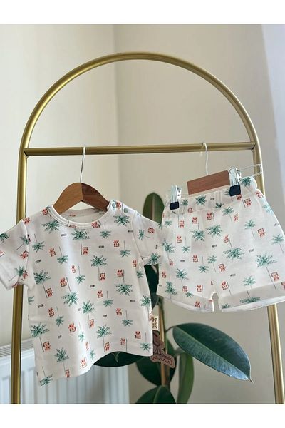 baume clothes Palm Printed 2 Piece Set