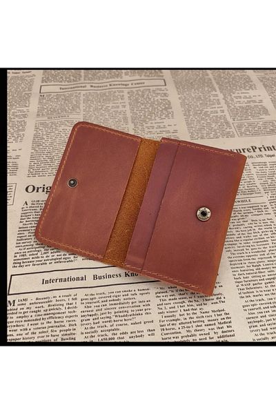 ORGANICYOU Guangzhou Vintage Style Men's Real Leather Wallet - Top Layer Cow Leather