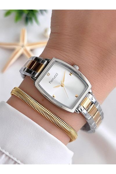 Ferrucci Women Wrist Watch+Bracelet Special Series Steel Cord Blackening Color Does Not Throw Vs.Blkt.0310