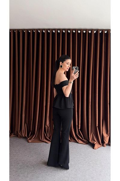 HAZELANNA Design Black Jumpsuit