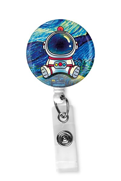 StormiStoretr Suport pentru insignă Yoyo cu tematică artistică astronaut |   ...