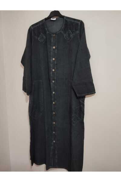 anne moda ankara 1. якість, випрана бавовняна, на ґудзиках фераса/пальто