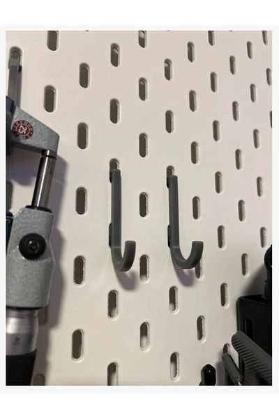 3dmakers Skadis Panel Compatible 3-Piece Hanger Hook Set – Rational Solution for a Tidy Workspace!