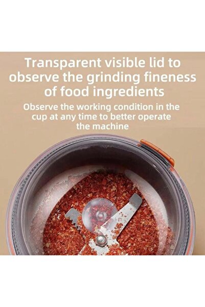 Generic Coffee Grinder 50g 200W Electric Stainless Steel Grinder for Beans Spices Nuts Seeds Compact Fast