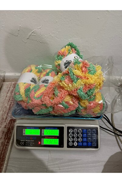 SÜSLÜTASARIM Hinalaya yüksek kalite ip yumoş(786 gram)(sarı&yeşil&turuncu)
