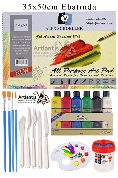 Artlantis Alex Schoeller Bloc artistic multifuncțional 35x50 200 gr 15 coli A...