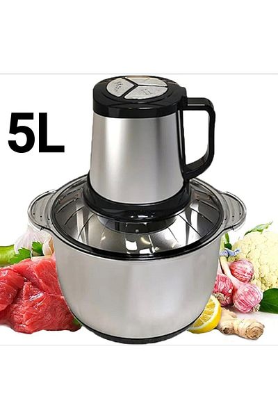 SOKANY 5L Stainless Steel Food Chopper Grinder 800W Electric Meat Blender for Vegetables Nuts Kitchen Use