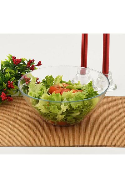 Paşabahçe Iconic Glass Bowl - Multi-Purpose Presentation Salad Serving Mixing Bowl