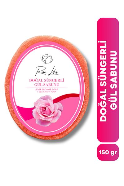 ROSE LİFES ERTAŞLAR Natural Sponge Rose Soap 150Gr