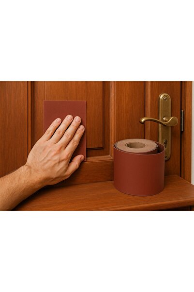 LEOX 80 Kum Rulo Zımpara - 50 cm Ahşap ve Metal Yüzeyler İçin Aşındırıcı Zımpara Rulosu