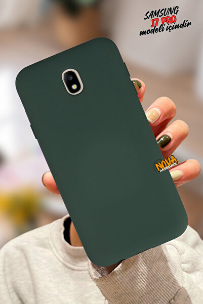 cepmoda samsung Galaxy J7 PRO telefon kılıfı | içi Süet Pürüzsüz Doku Lans Ka...