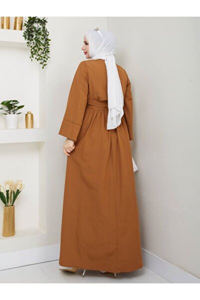 SHİROSA μακρύ φόρεμα με ασύμμετρο κλείσιμο με λεπτομέρεια φιόγκου