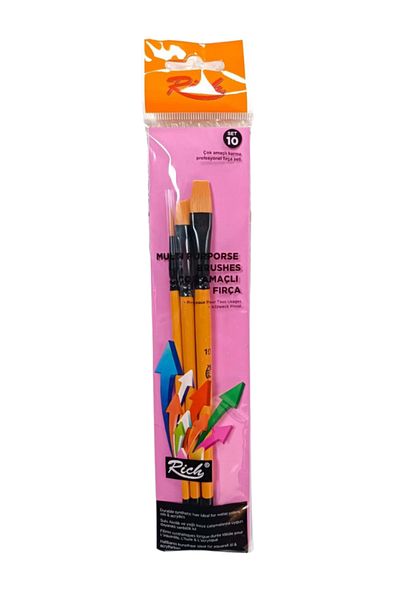 Corvo Acrylic and Oil Paint Brush Set 3 Pcs Professional Mixed Set