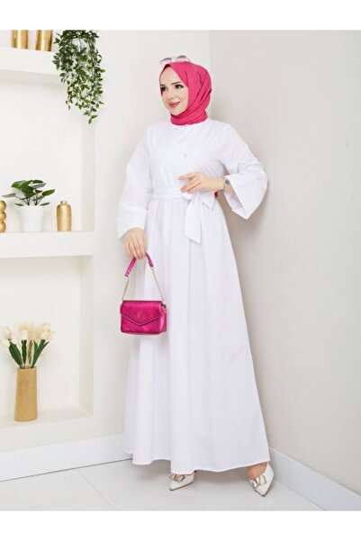 SHİROSA μακρύ φόρεμα με ασύμμετρο κλείσιμο με λεπτομέρεια φιόγκου