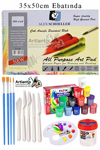Artlantis Alex Schoeller Bloc artistic multifuncțional 35x50 200 gr 15 coli F...