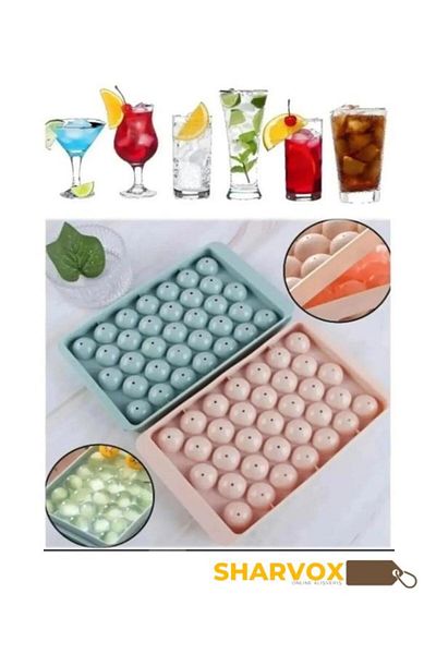 Sharvox 1 Piece Round Ice Cube - Sphere Ice Mold Cubed Ice Box - Ice Cube Making