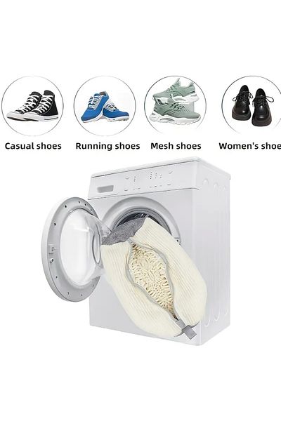 BALCI HEDİYELİK Geantă de spălat pantofi albi Mesh Mesh durabil, sport zilnic, pantofi din plasă