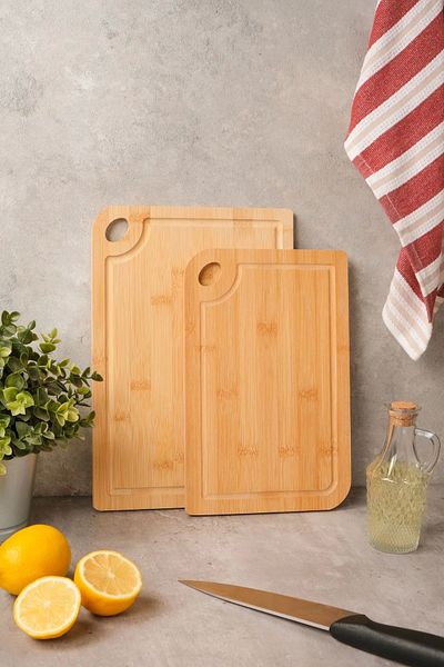 SepetçiBaba Twin - 2-Piece Bamboo Cutting Board