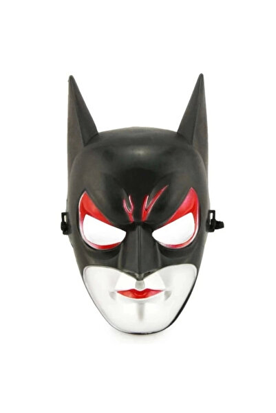 magicool Red-Eyed Black Batman Mask - Elastic Batgirl Mask 28X17 cm